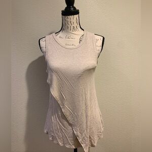 Elegant Beige Sleeveless Top